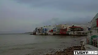 Соблазнительное траханье склонило скромницу перепихнуться втроём