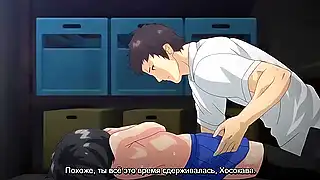 Тихоня трахается в подсобке — хентай с цензурой и русскими сабами