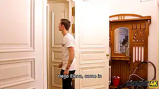 Сын спалил мачеху в душе и пристроился к письке