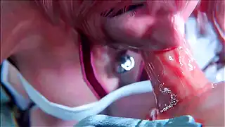 Секс пародия на игру Final Fantasy: Тифа, Айрис и Джесси ебутся