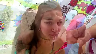 В жопу красотули на кастинге проник длинный хуй