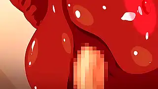 Суперское пайзури любимому в хентай видео с негритянкой