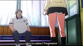 Жирный учитель ебет молодую студентку в хентай аниме порнухе